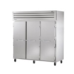 True STA3R-3S - Refrigerator, three-section, (3) solid doors, stainless steel front & sides
